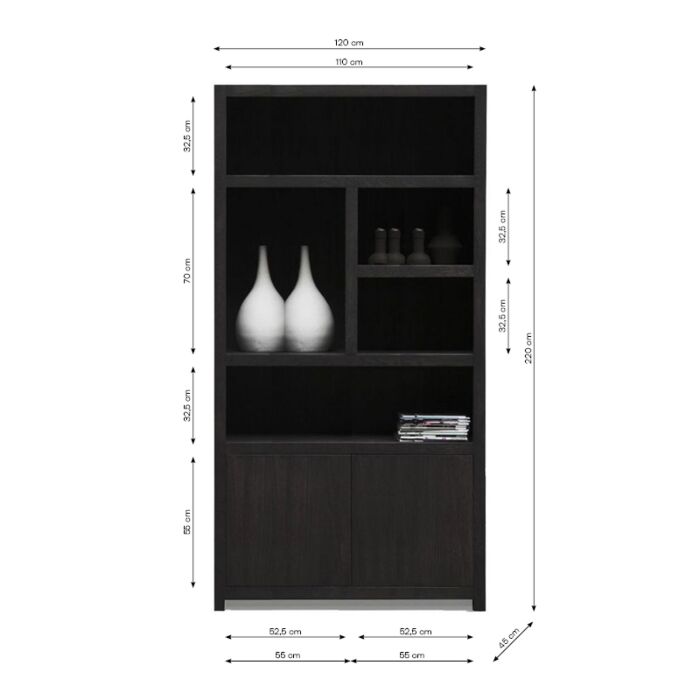 Boekenkastenset Van 4 Juwel 120cm
