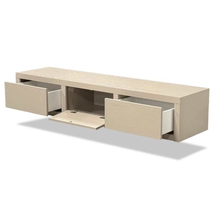 TV-meubel Juwel Zwevend Taupe 180cm Eiken