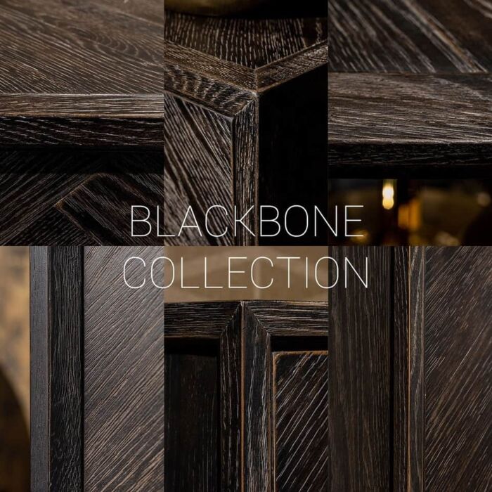 Wandkast Blackbone gold 7-planken