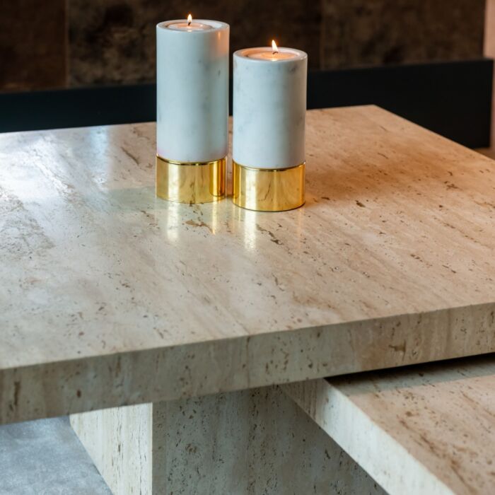 Salontafel La Cantera Vierkant Set Van 2