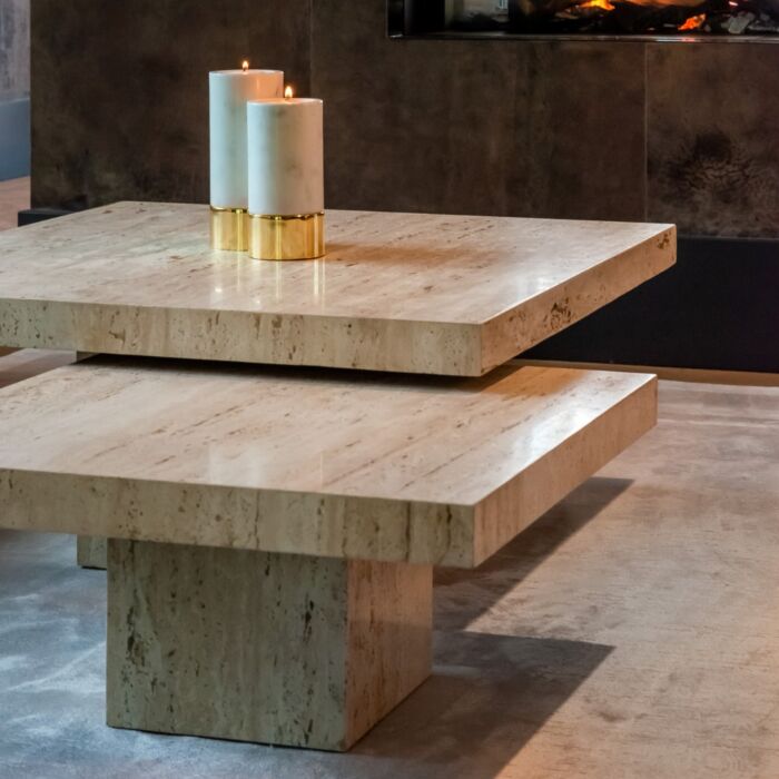 Salontafel La Cantera Vierkant Set Van 2