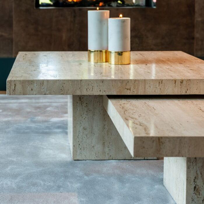 Salontafel La Cantera Vierkant Set Van 2