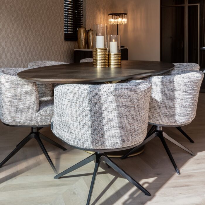 Eettafel Luxor Diamant Ovaal 230