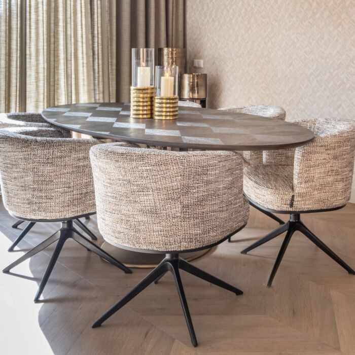 Eettafel Luxor Diamant Ovaal 230