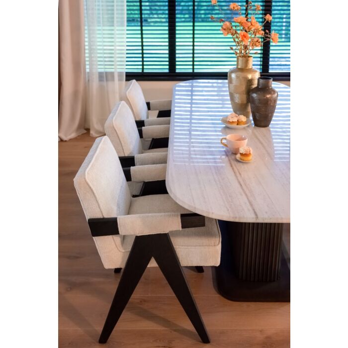 Stoel Cooper White Chenille