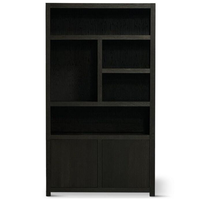 Boekenkast Juwel 5 Vaks 120cm Links Dark Brown