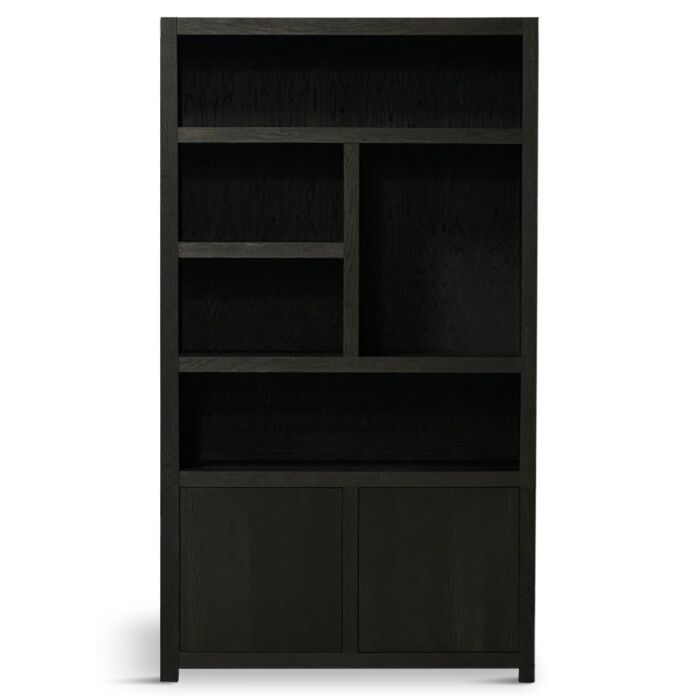 Boekenkast Juwel 5 Vaks 120cm Rechts Dark Brown