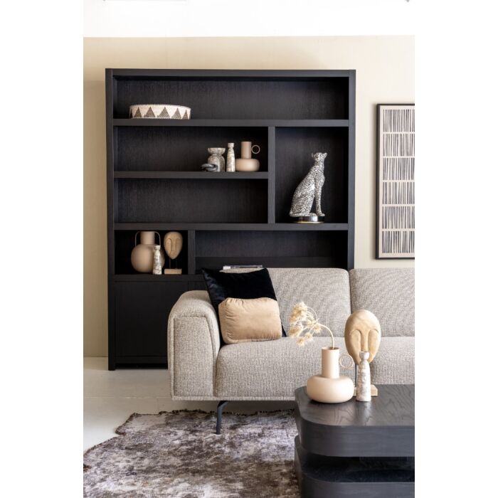 Boekenkast Juwel Zwart 180cm