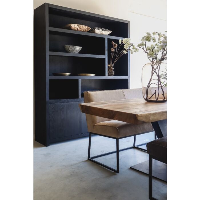 Boekenkast Juwel Zwart 180cm