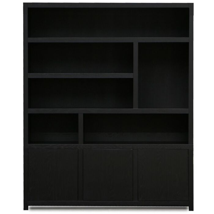 Boekenkast Juwel Zwart 180cm