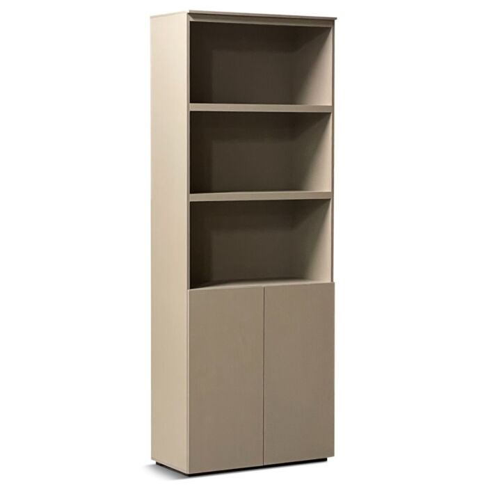 Boekenkast Charm 80cm 3 Open vakken 2 Deuren