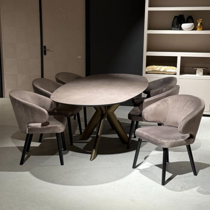 Richmond Indigo Eetkamerstoelen (prijs per stuk) 