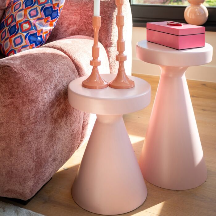 Bijzettafel Kimble Roze Klein 30Ø
