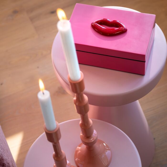 Bijzettafel Kimble Roze Groot 30Ø