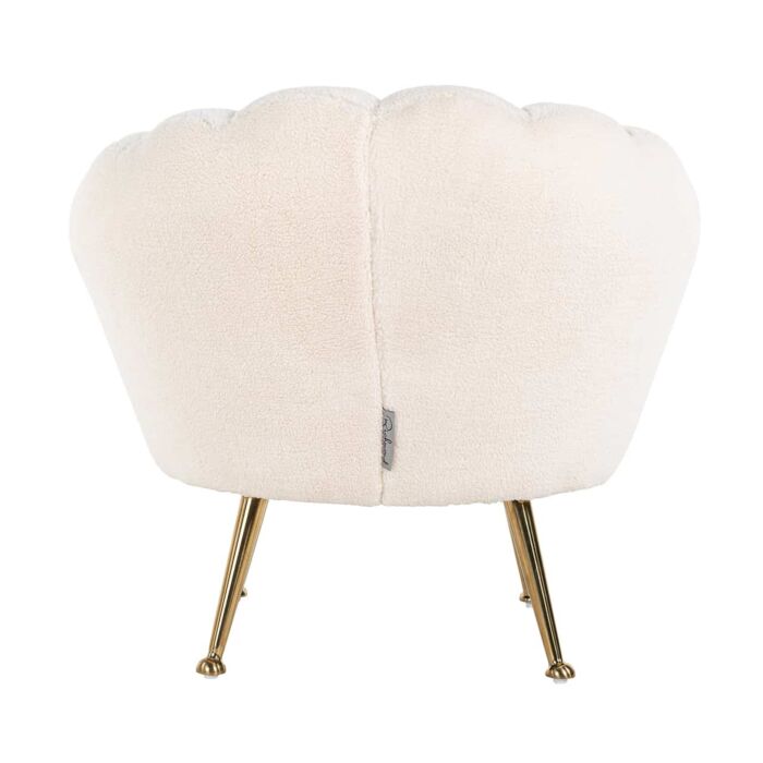 Kinderstoel Charly white teddy / gold
