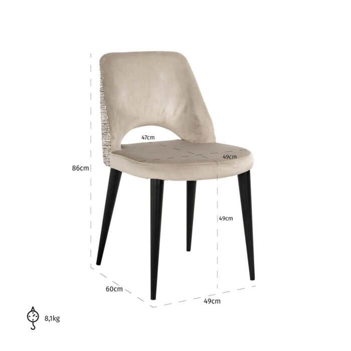 Eetkamerstoel Tabitha Trendy Nature