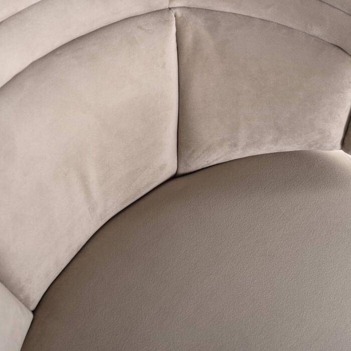 Fauteuil Hazel Khaki Velvet Fire Retardant