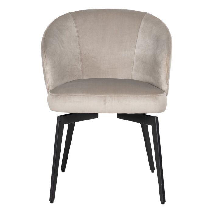 Stoel Amphara Khaki Velvet Fire Retardant