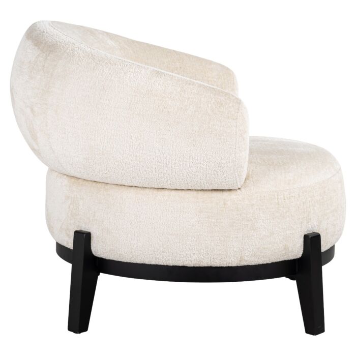 Fauteuil Montana white chenille
