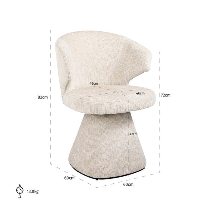 Stoel Gatsbi Beige