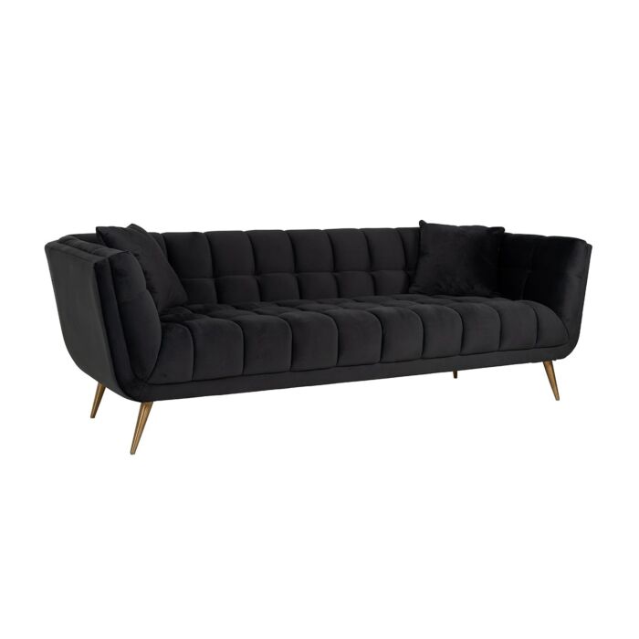 Bank Huxley Velvet Antraciet