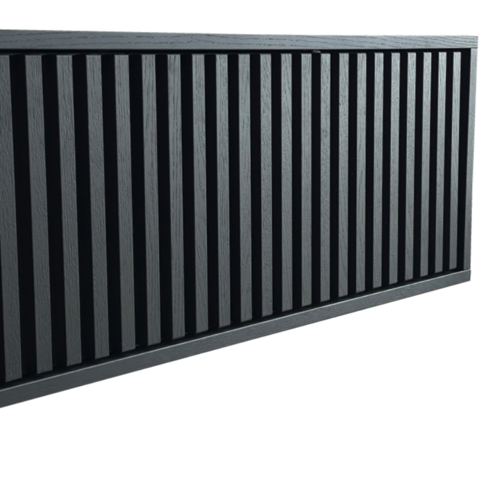 Tv-meubel Sapphire 260cm Zwart Zwevend