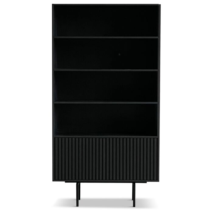 Boekenkast Sapphire 120cm 4 Vaks Zwart