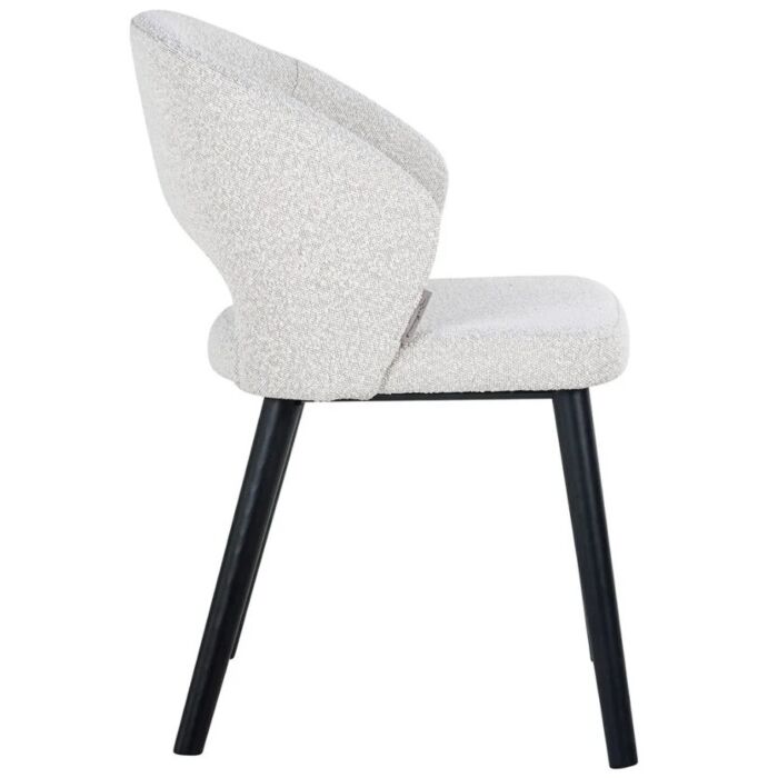 Eetkamerstoel Savoy White Bouclé