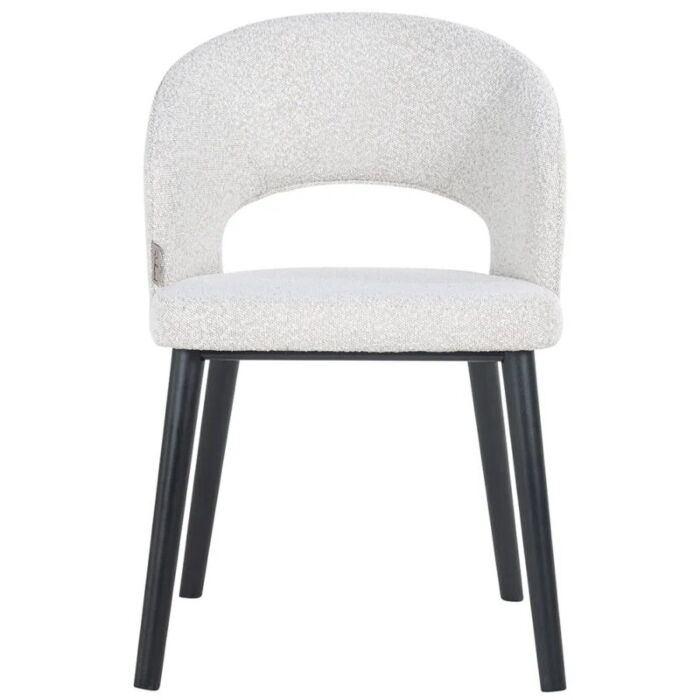 Eetkamerstoel Savoy White Bouclé