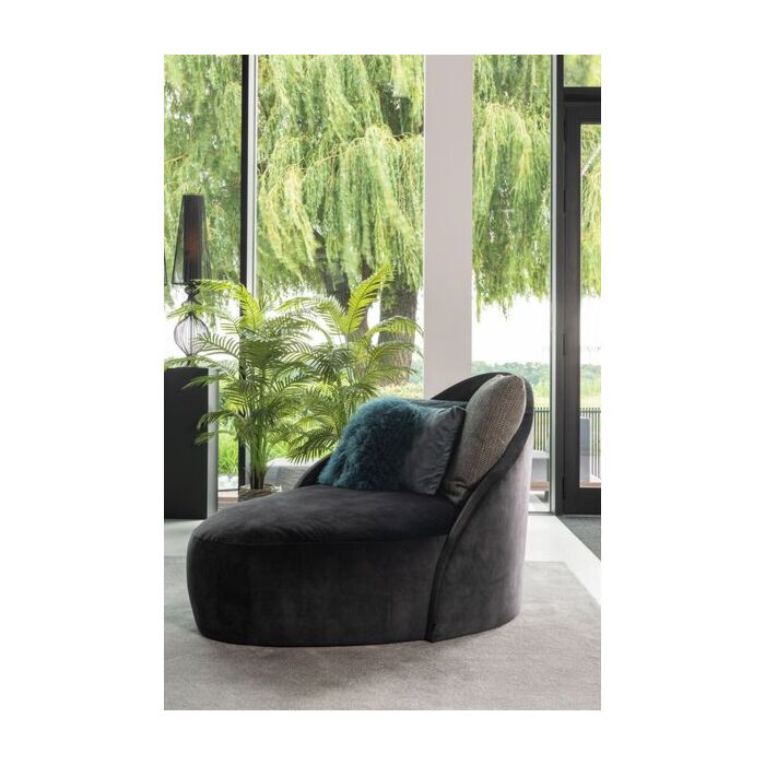 Lounge Fauteuil Toya Zwart