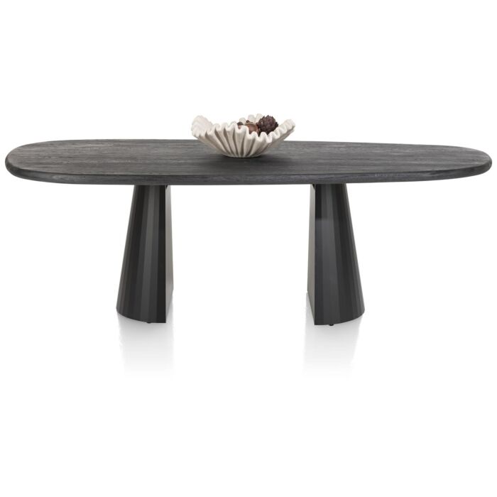 Eetkamertafel Arawood Teardrop 210x120 Cm Zwart
