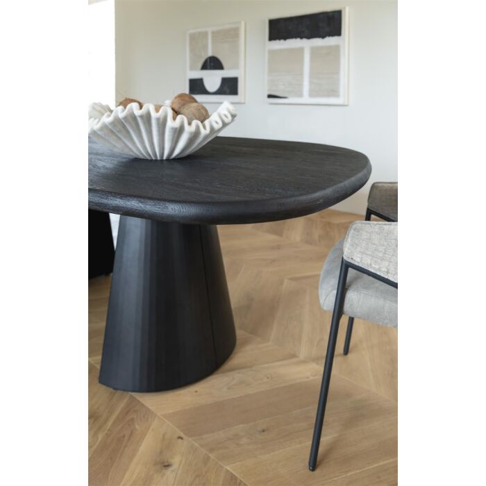 Eetkamertafel Arawood Teardrop 210x120 Cm Zwart
