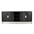 Dressoir Blackbone silver 4-deuren + open vak