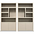 Boekenkast Set Juwel Taupe Rechts 120cm