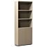 Boekenkast Charm 80cm 3 Open vakken 2 Deuren