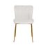 Stoel Odessa white bouclé / brushed gold