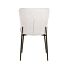 Stoel Darby white bouclé / black