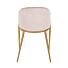 Stoel Gwen khaki velvet fire retardant