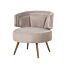 Fauteuil Hazel Khaki Velvet Fire Retardant