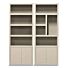 Boekenkast Juwel 80cm 4 vaks Taupe