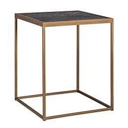 Richmond Interiors Bijzettafel Blackbone Brass 50x50