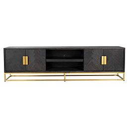 Richmond Interiors TV-dressoir Blackbone Gold 4-deuren 220