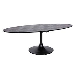 Richmond Interiors Eettafel Blax Ovaal 250 Black