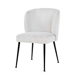 Richmond Interiors Stoel Fallon White Bouclé