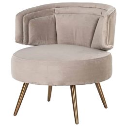 Fauteuil Hazel Khaki Velvet Fire Retardant