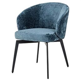 Stoel Amphara Blue Chenille Fire Retardant