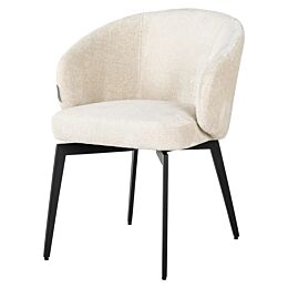 Stoel Amphara White Chenille Fire Retardant