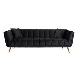 Bank Huxley Velvet Antraciet