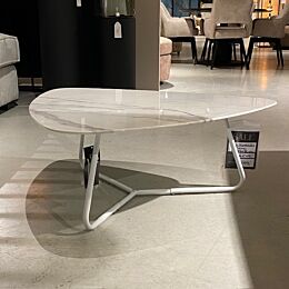 Salontafel Neno 75x85cm Wit