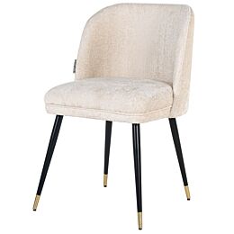 Stoel Alicia white chenille fire retardant